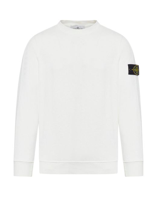 Stone Island White Sweatshirt for men