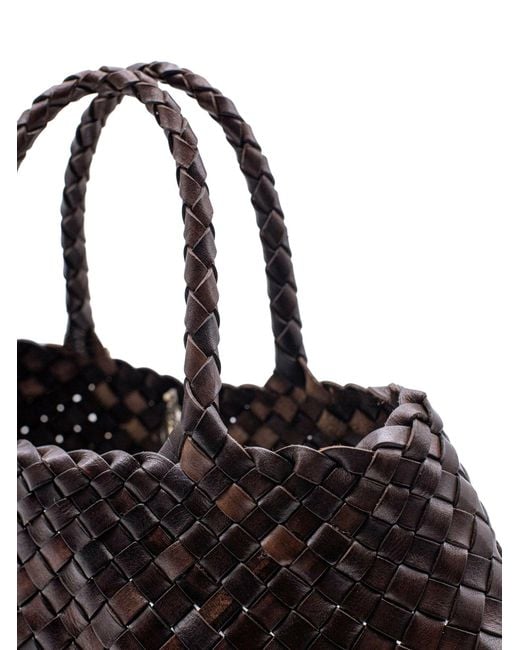 Dragon Diffusion Black Santa Croce Small Leather Bag