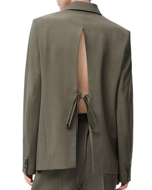Blazer sartoriale in lana di Loewe in Green