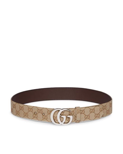 Gucci Brown Marmont Flat Belt for men