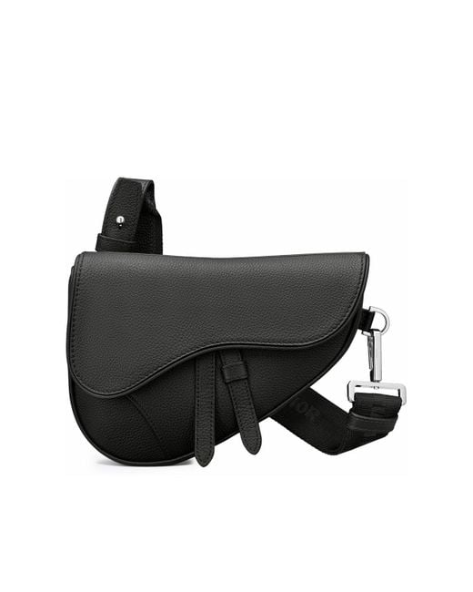 Dior Black Mini Saddle Bag for men