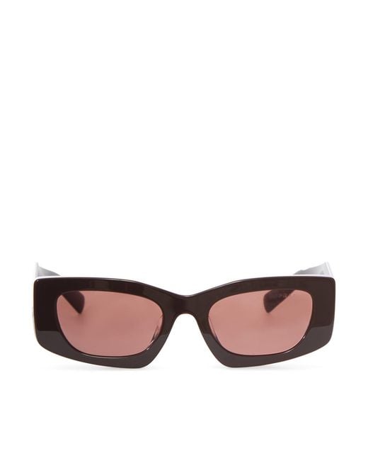Prada Brown Sunglasses With Triangle Logo