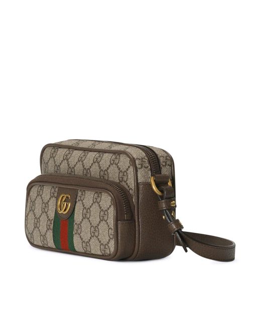 Gucci Brown Ophidia Mini Bag for men