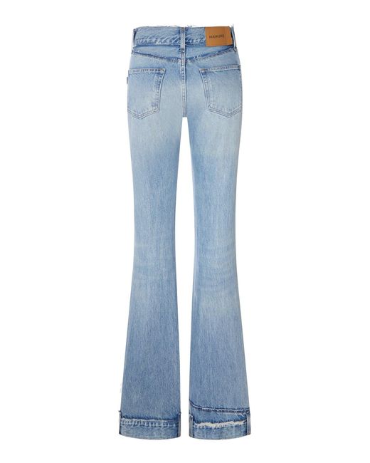Haikure Blue High-Waisted Flare Jeans