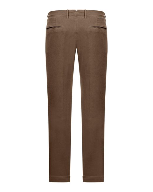 Incotex Brown Velvet Pants for men