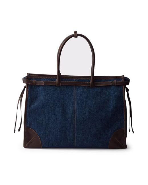 Prada Blue Bonnie Shopping Bag for men