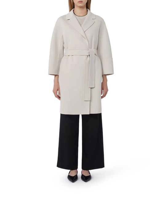 Max Mara White Smaxmara Arona Short Coat