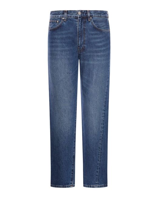 Totême Blue Twisted Seam Denim Worn