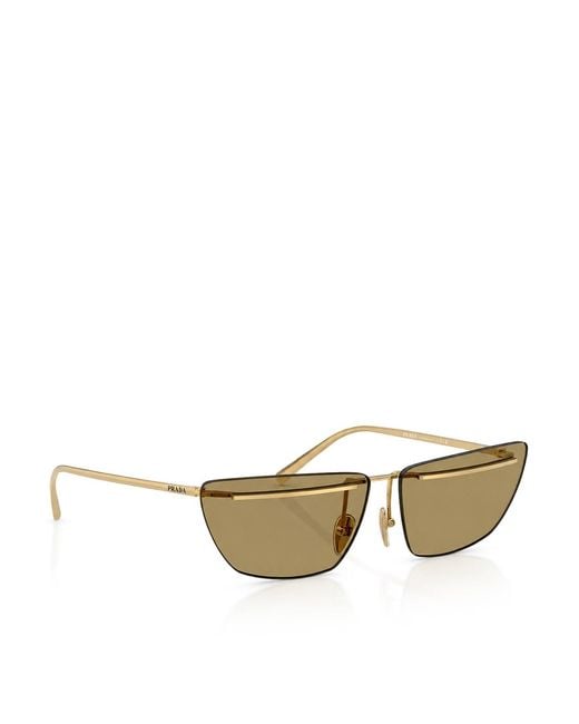 Prada Metallic Cat-Eye Sunglasses