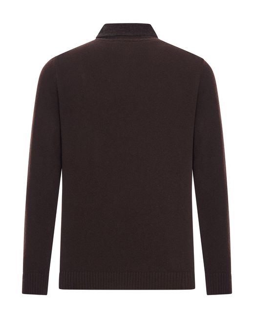 Roberto Collina Brown Cotton Piquet Polo Shirt for men