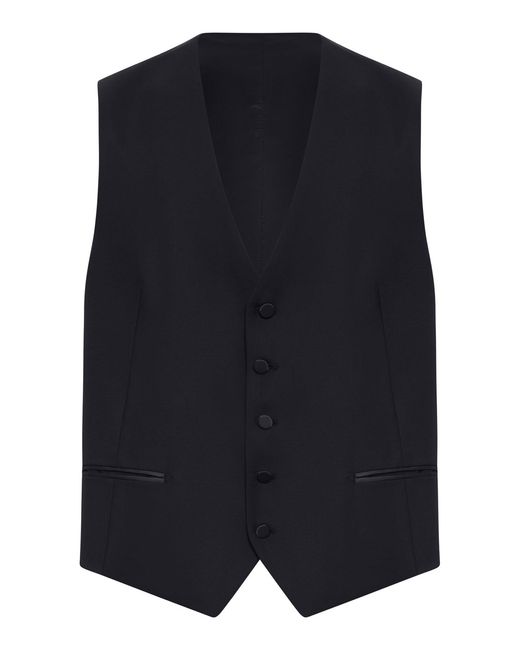 Tagliatore Black Tailored Single-Breasted Wool Suit for men