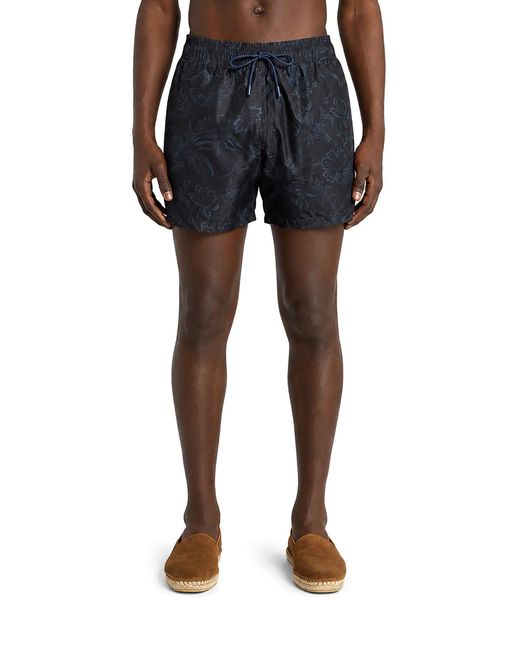 Etro Blue Floral Pattern Costume for men