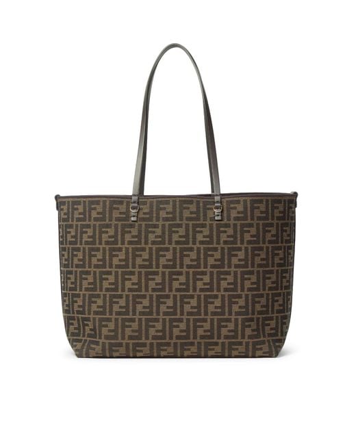 Fendi Brown Roll Medium Shopper