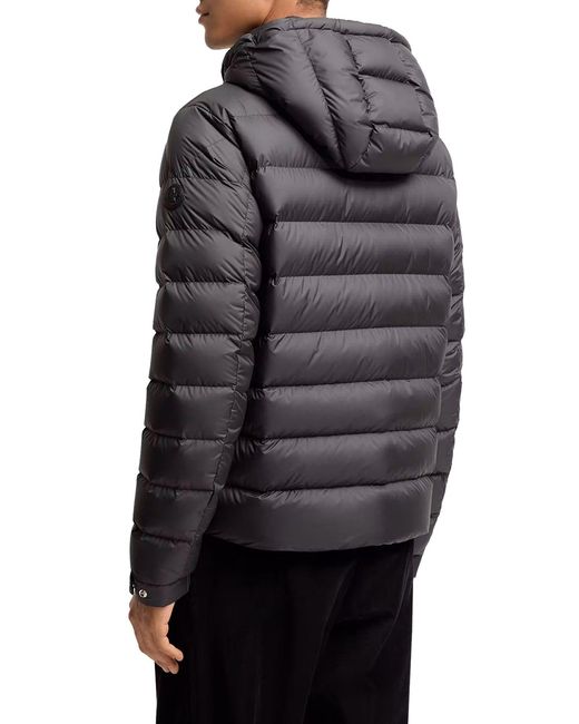 Piumino corto arneb con cappuccio di Moncler in Black da Uomo