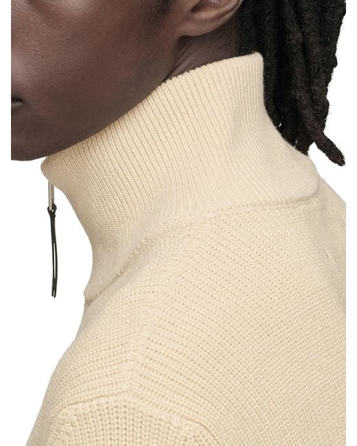 Maison Margiela White Jersey Knit Cardigan With Zip for men
