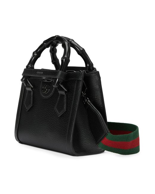 Gucci Black Diana Mini Shopping Bag
