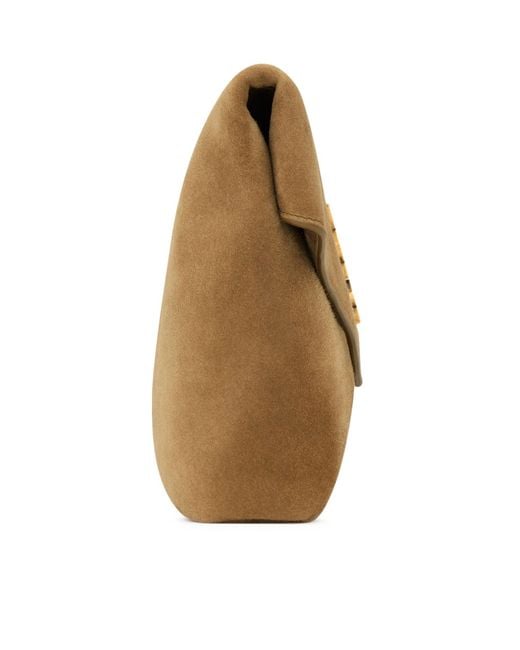 Saint Laurent Brown Large Cassandre Envelope Clutch