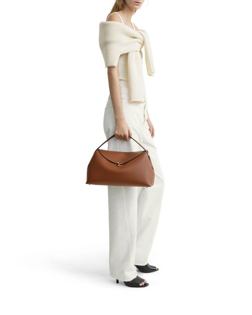 Totême  Brown T-Lock Handbag