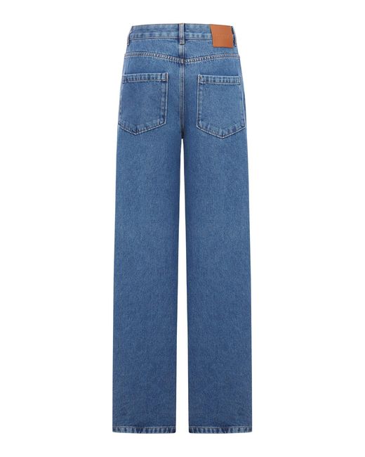 Loewe Blue Anagram Baggy Jeans