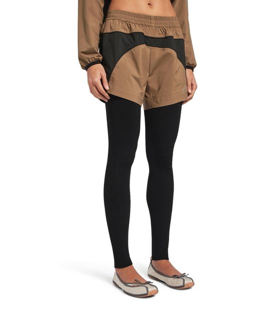 Balenciaga Brown Techwear Shorts In Soft Technical Fabric