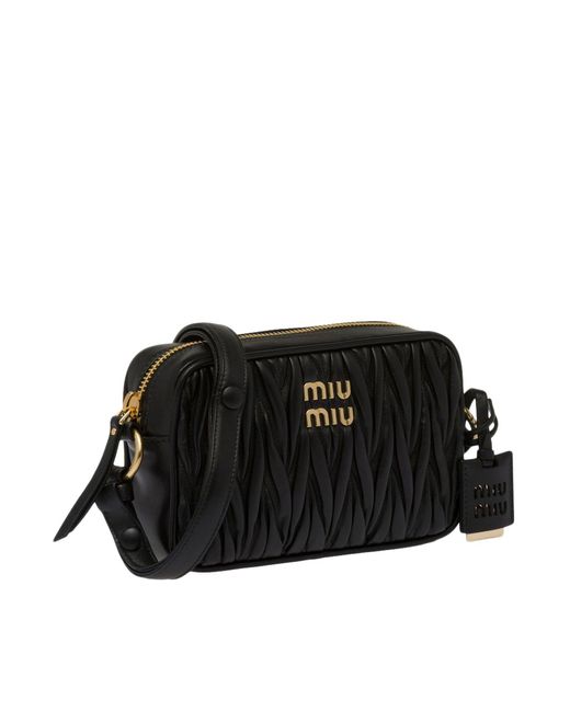 Miu Miu Quilted Napa Leather Shoulder Bag