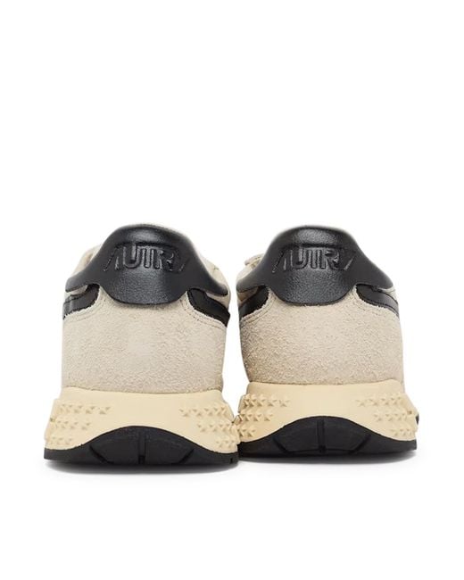 Autry White Reelwind Suede And Mesh Sneakers for men