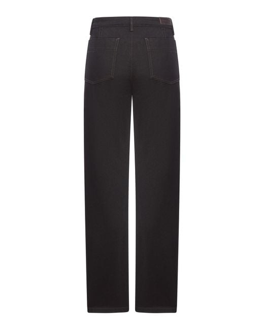 Pantaloni twisted cinque tasche di Lemaire in Black