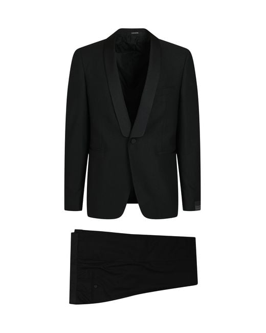 Tagliatore Black Abito Con Gilet for men