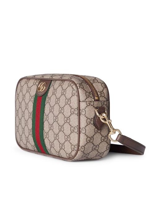 Gucci Brown Ophidia Camera Bag Small Size