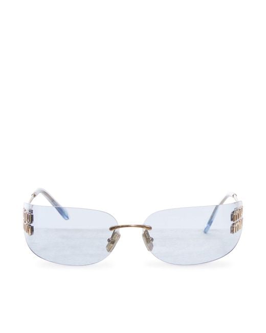 Miu Miu White Miumiu Sunglasses