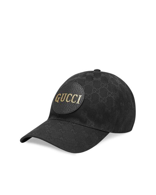 Gucci Black Gg Canvas Baseball Hat for men