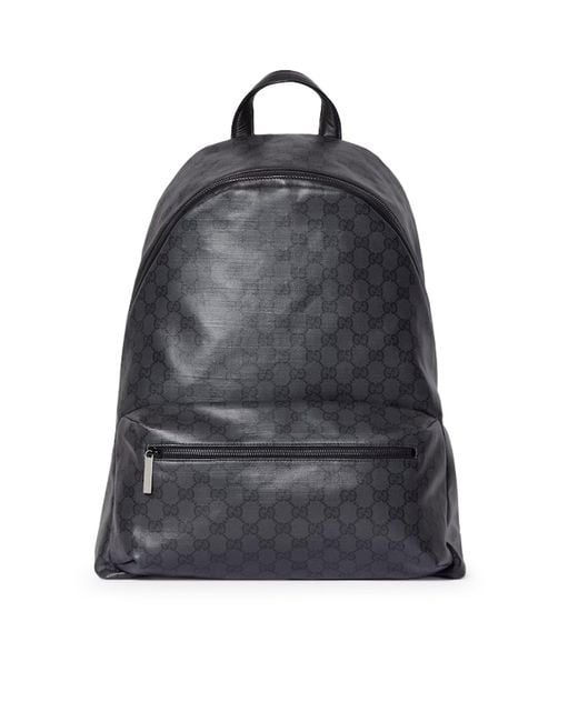 Gucci Black Gg Essence Classic Medium Backpack for men