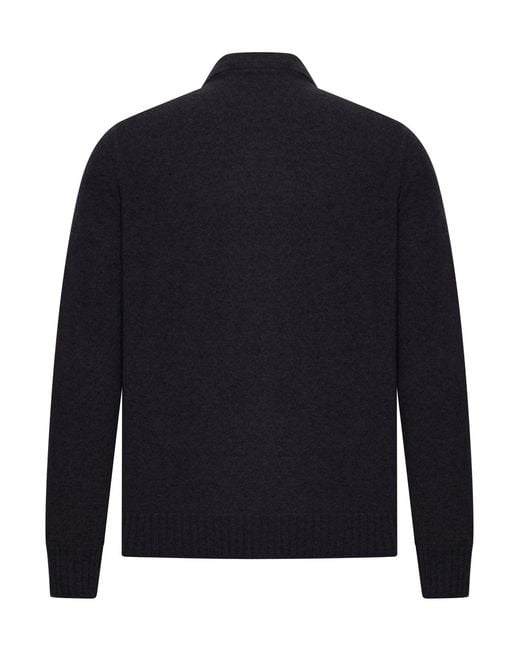 Nome G Blue Cashmere Jacket With Zip for men