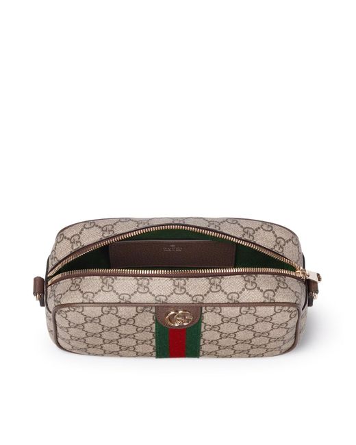 Gucci Brown Ophidia Camera Bag Small Size