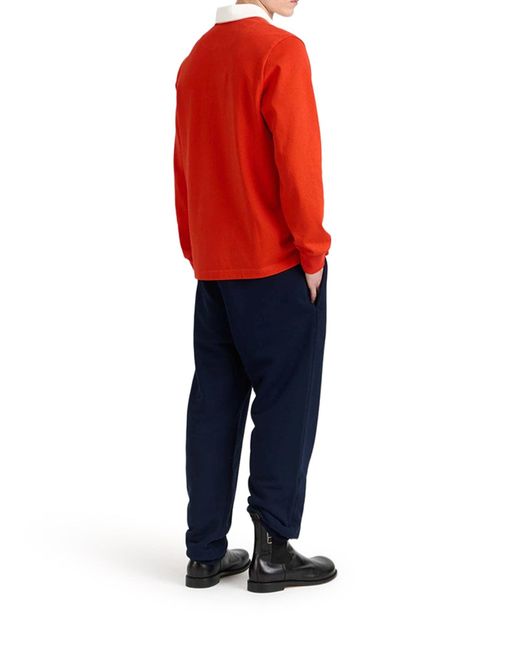 J.W. Anderson Orange J.W.Anderson "Super Speed" Rugby Polo Top for men