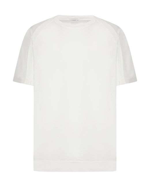 T-shirt in jersey di cotone di Transit in White da Uomo