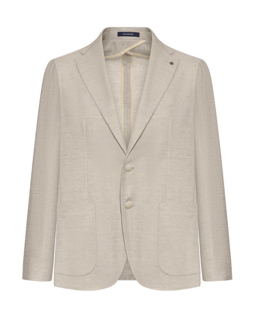 Tagliatore Natural Montecarlo Tailored Linen Jacket for men