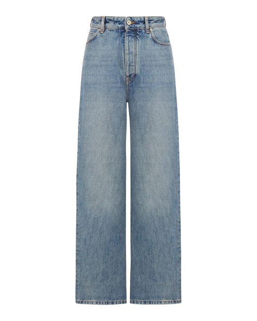 Jeans a vita alta di Loewe in Blue