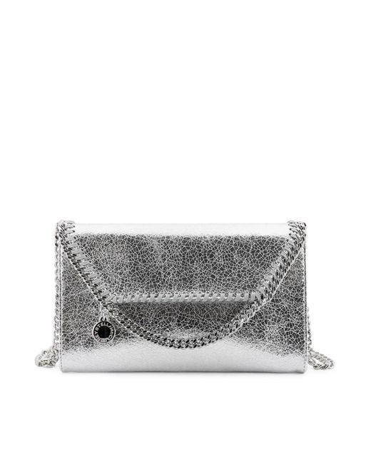 Stella McCartney Gray Falabella Fabric Shoulder Bag