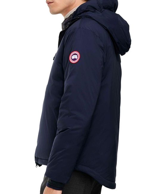 Canada Goose Blue Lodge Hooded Jacket for men