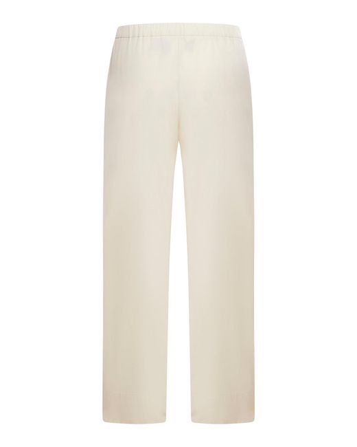 Pantaloni in cotone di Max Mara in White