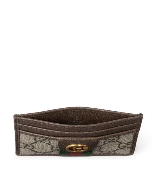 Gucci Brown Ophidia Card Holder for men