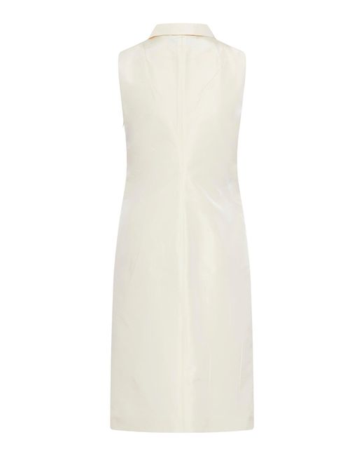 Prada White Dress Faille