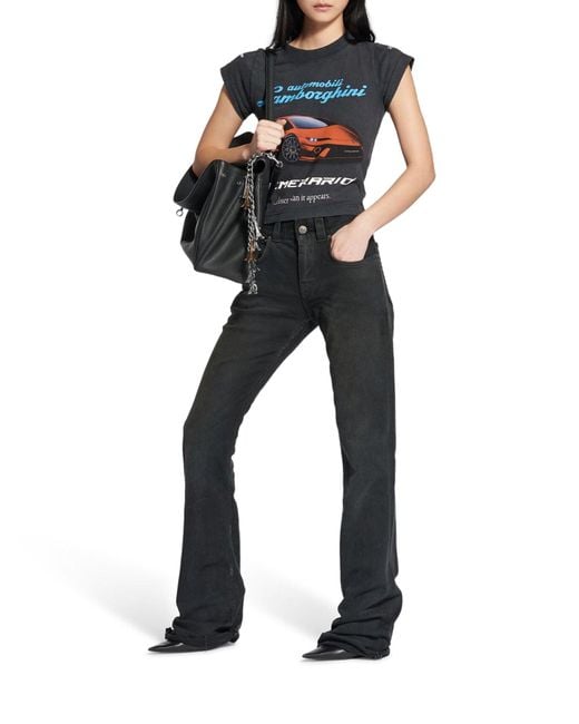 Balenciaga Black Slim Fit Bootcut Pants