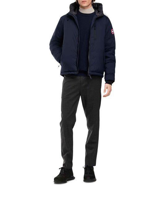 Canada Goose Blue Lodge Hooded Jacket for men