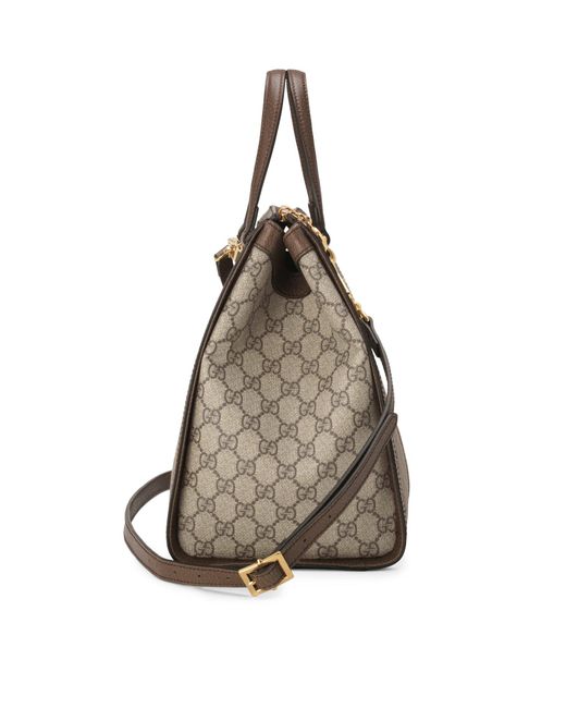 Gucci Brown Ophidia GG Medium Tote Bag