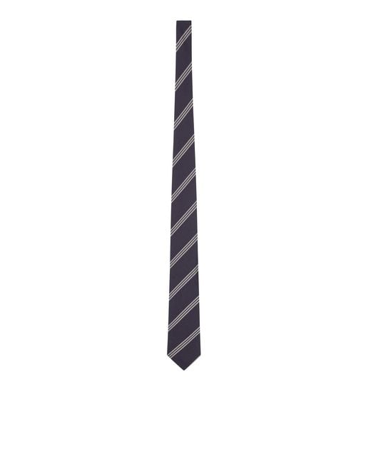Lardini White Silk Tie for men