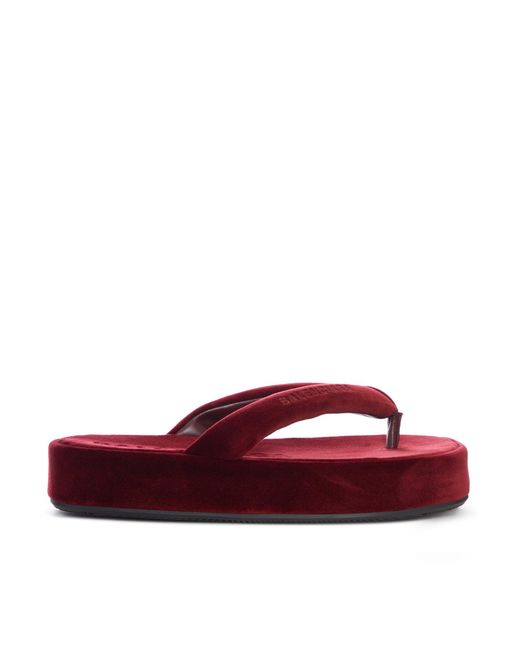Balenciaga Red Jet Lag Flip Flops