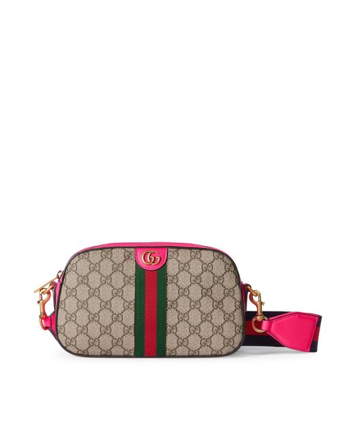 Gucci Pink Ophidia GG Small Crossbody Bag for men