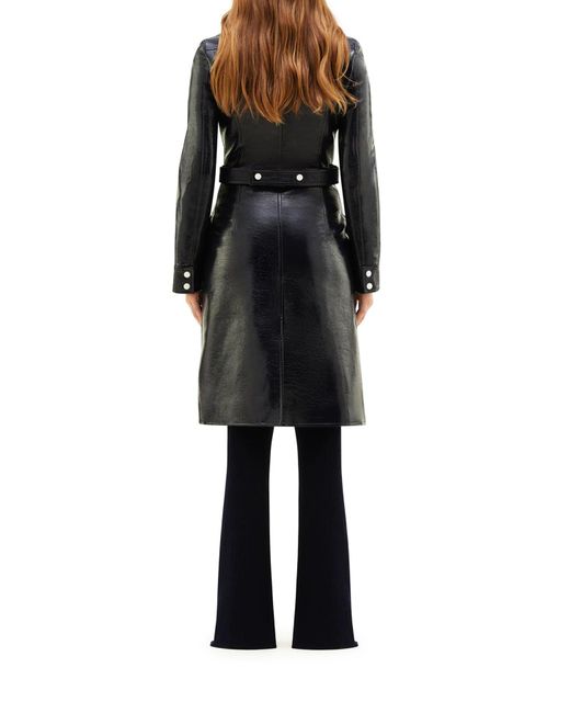 Trench in vinile di Courreges in Black